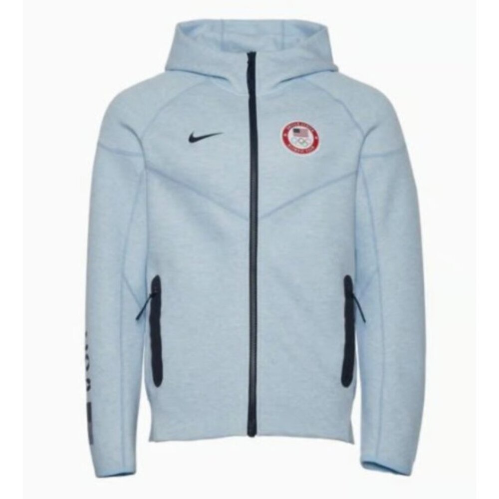 Nike Sportswear Tech Fleece Team USA Olympic Full Zip Hoodie Men's Size 2XL
